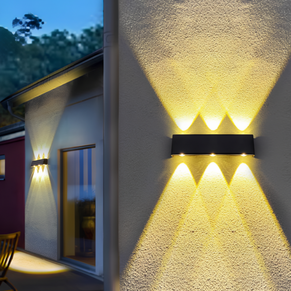 Applique murale solaire LED étanche SolarGuard — lampe d’extérieur