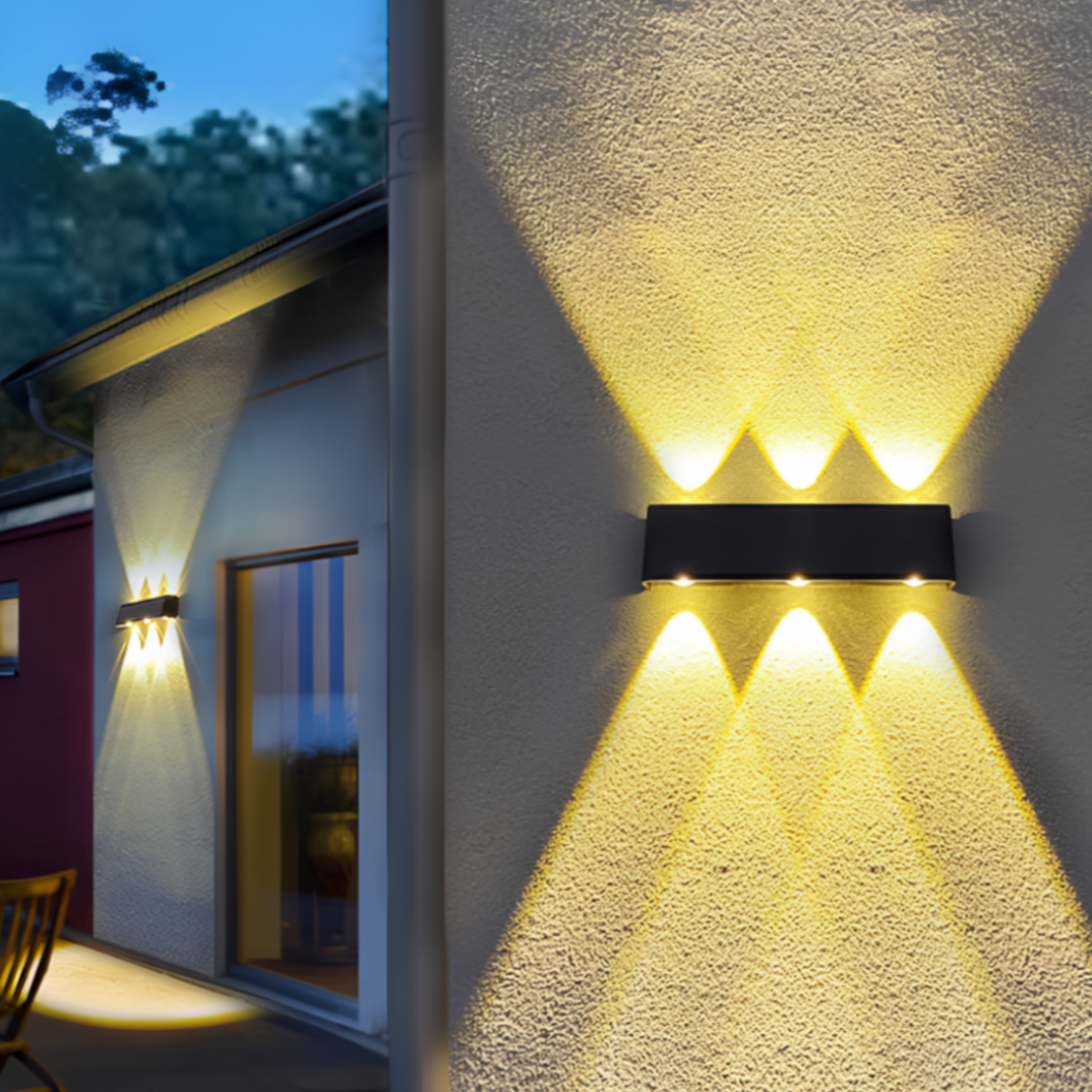 Applique murale solaire LED étanche SolarGuard — lampe d’extérieur