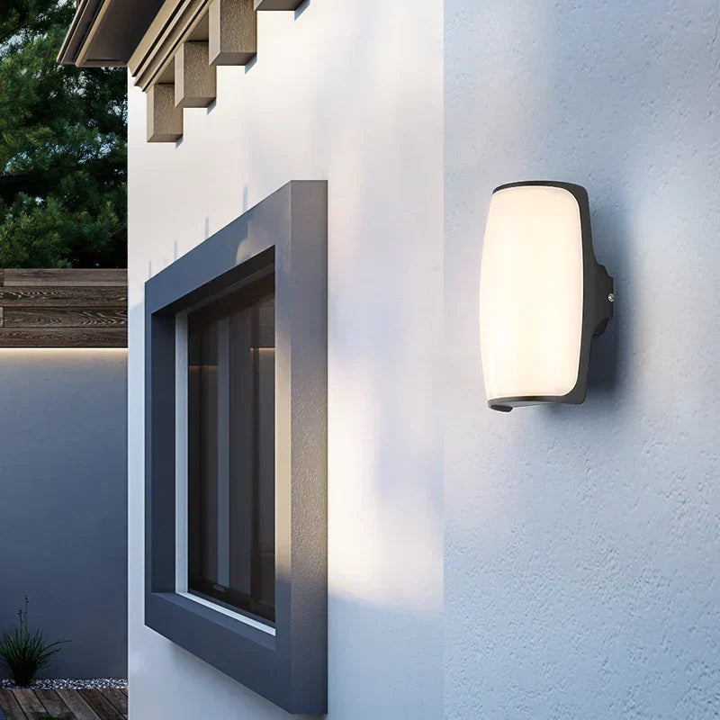 NovaLuma Exterior LED Wall Lamp IP65 In Matte Black Modern