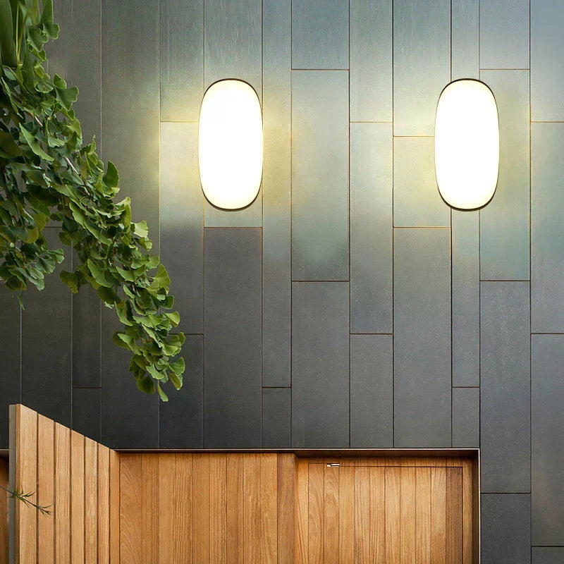 NovaLuma Exterior LED Wall Lamp IP65 In Matte Black Modern