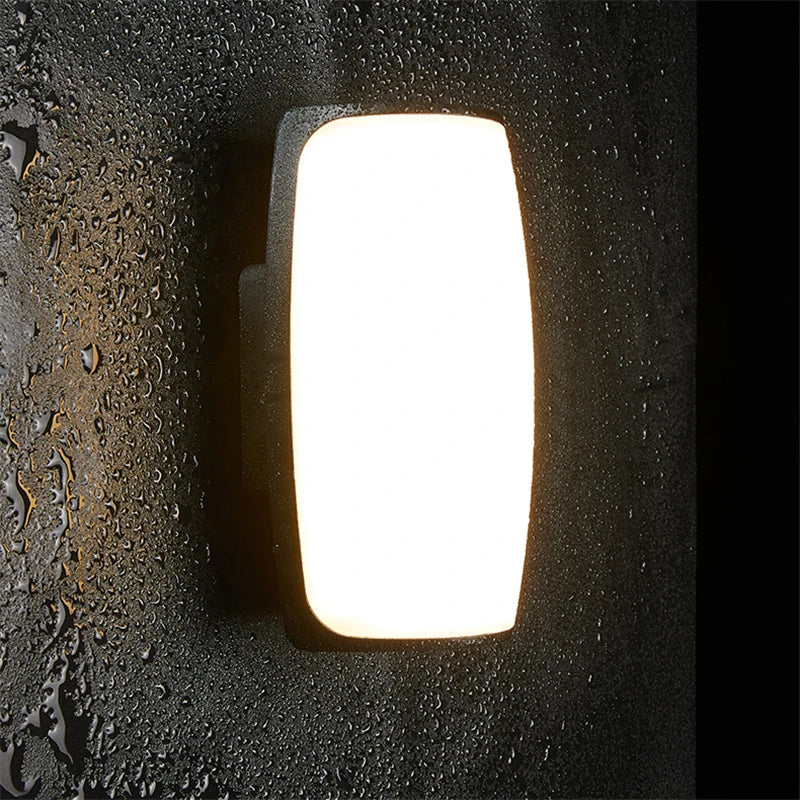 NovaLuma Exterior LED Wall Lamp IP65 In Matte Black Modern