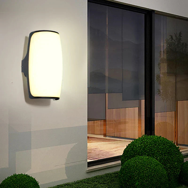 NovaLuma Exterior LED Wall Lamp IP65 In Matte Black Modern