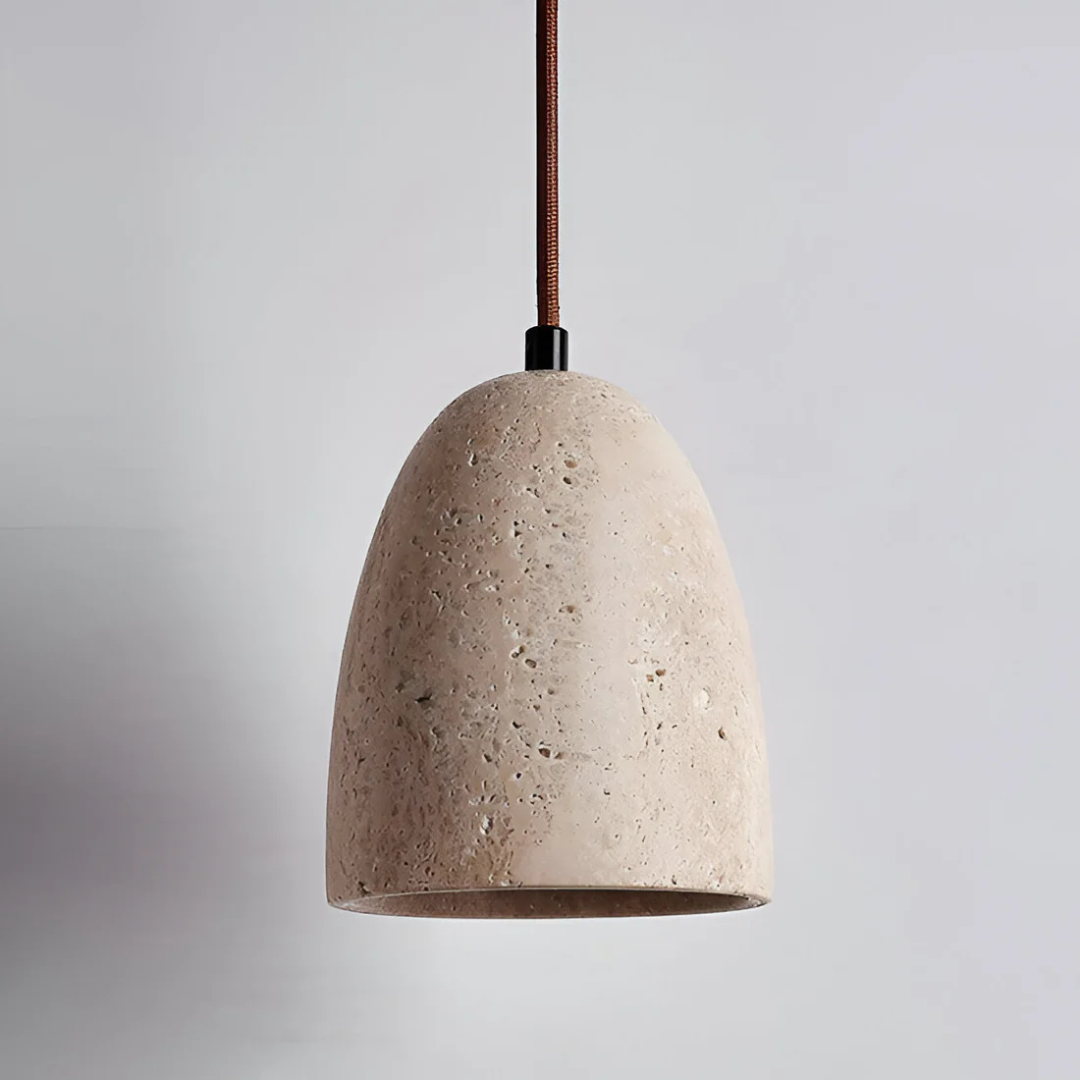 Averin Travertine Retro Pendant Light For Dining Spaces