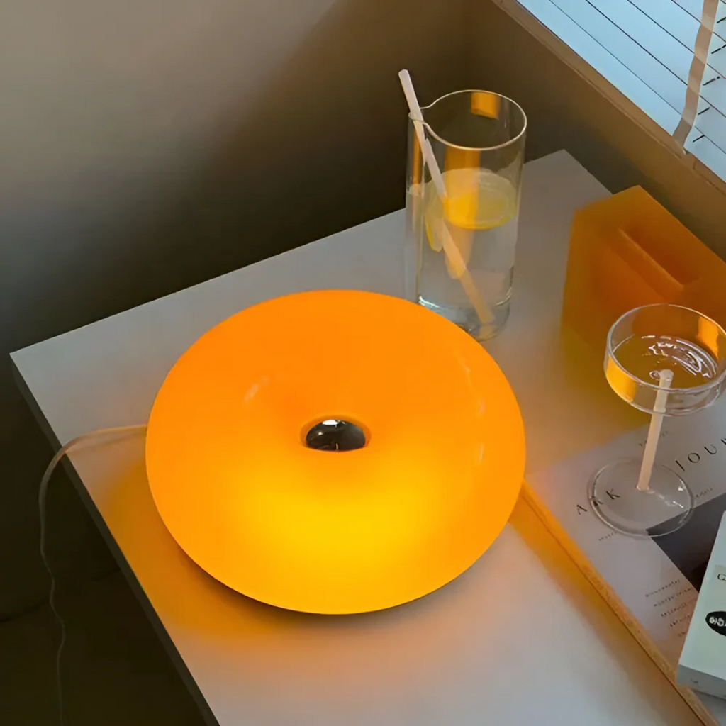 Orinova Donut Glass Wall Light By Ardentra With Warm Glow
