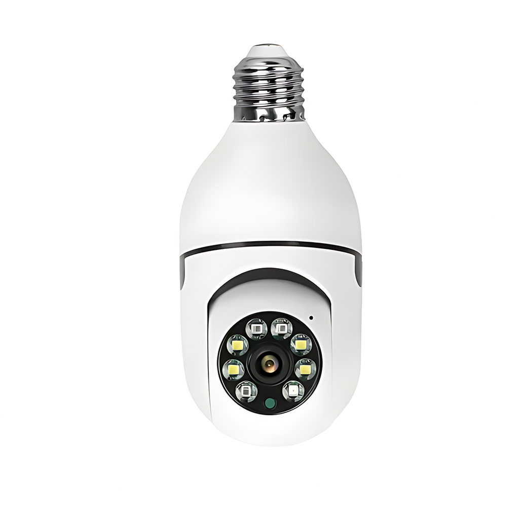 HD Wireless Outdoor WiFi Light Bulb Security Camera — Motion Detection