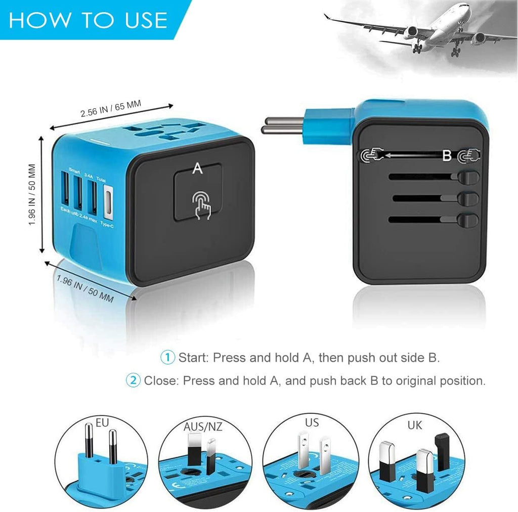 All-in-One Universal Travel Power Hub — Multi-Device Adapter