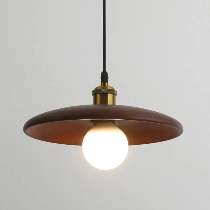 Oaklume LED Pendant Light In Solid Oak For Dining Rooms