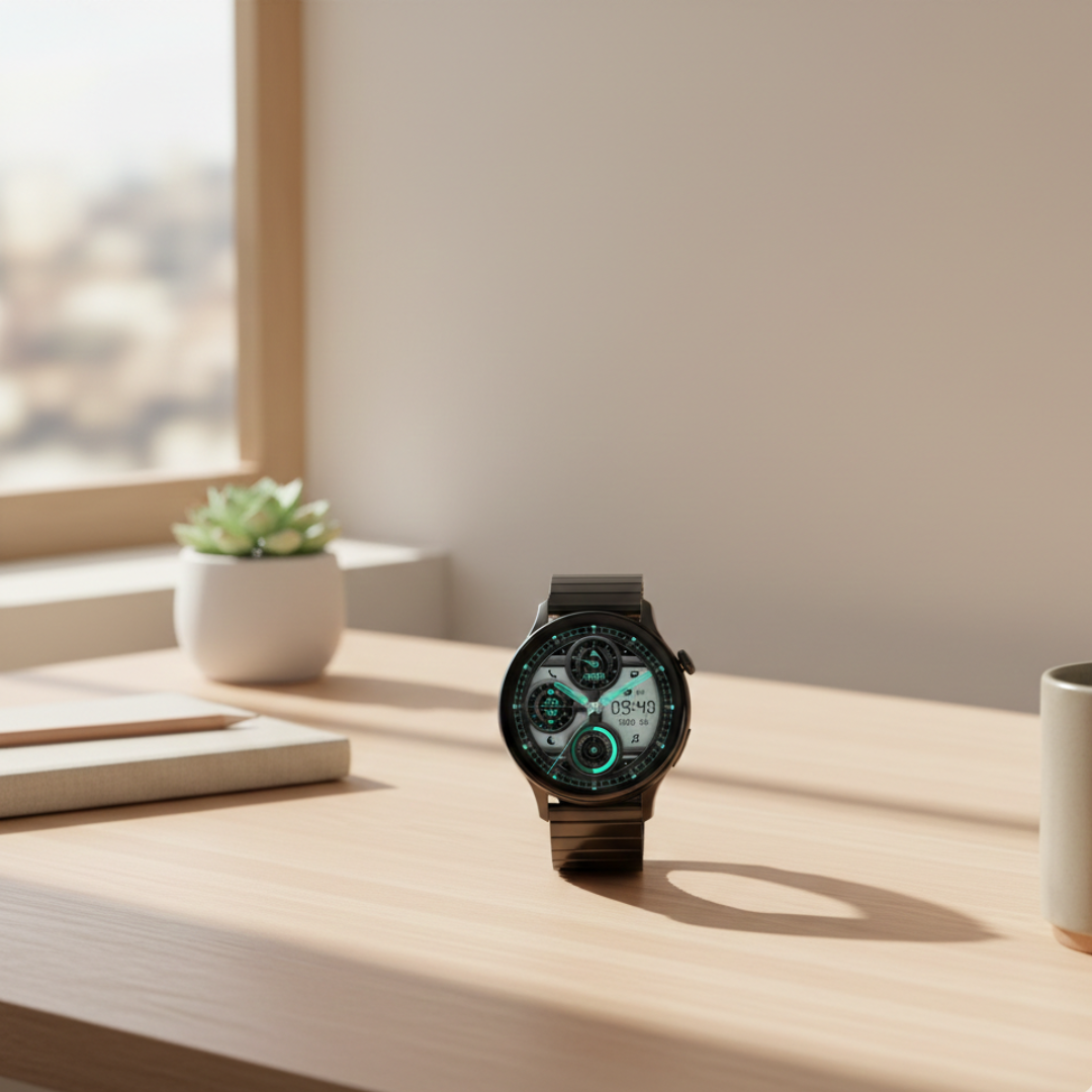 Wodoodporny damski smartwatch AMOLED — funkcja rozmów przez Bluetooth