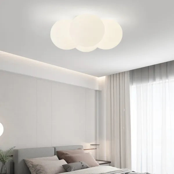 مصباح سقفي عصري من Lumenora Halo — غطاء حلقي متصل، تركيب ملاصق للسقف