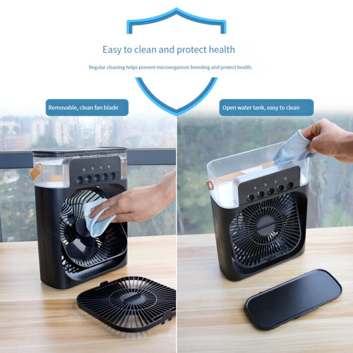 Spray Small Fan Five Hole Humidification Small Refrigeration Air Conditioner Mini Fan Water Cooled Silent Air Cooler | Filindra