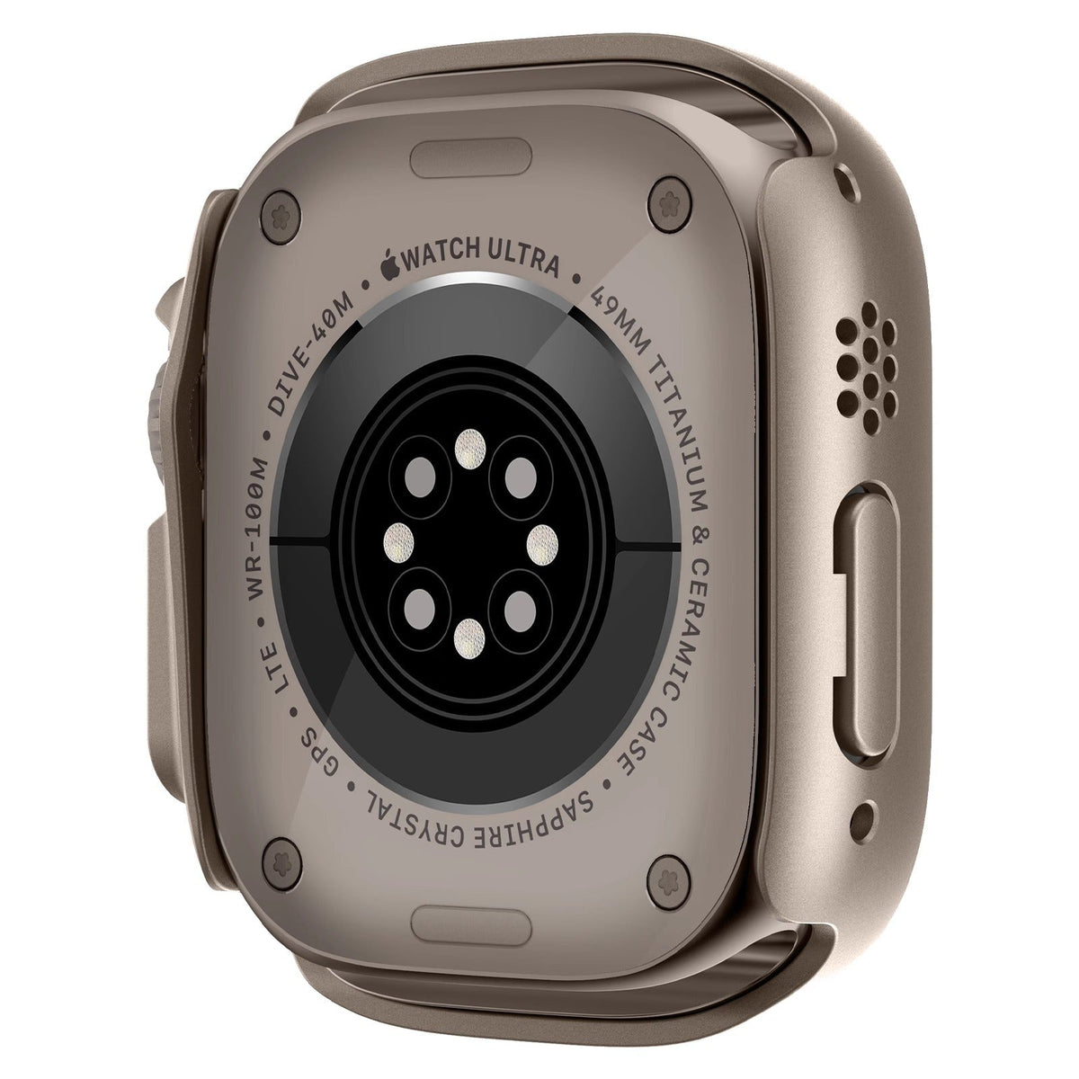 Apple Watch Ultra üveg képernyővédő tok — rápattintható, átlátszó