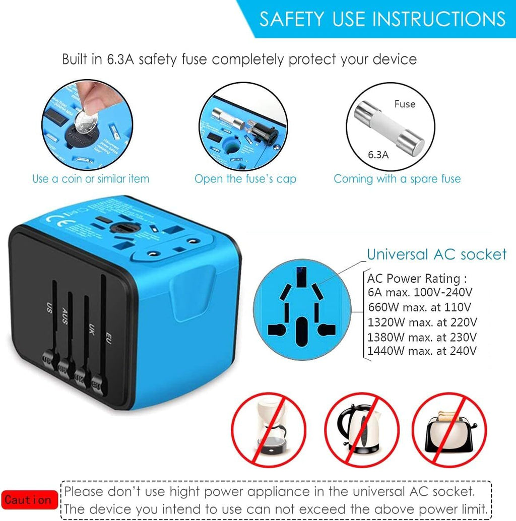 All-in-One Universal Travel Power Hub — Multi-Device Adapter