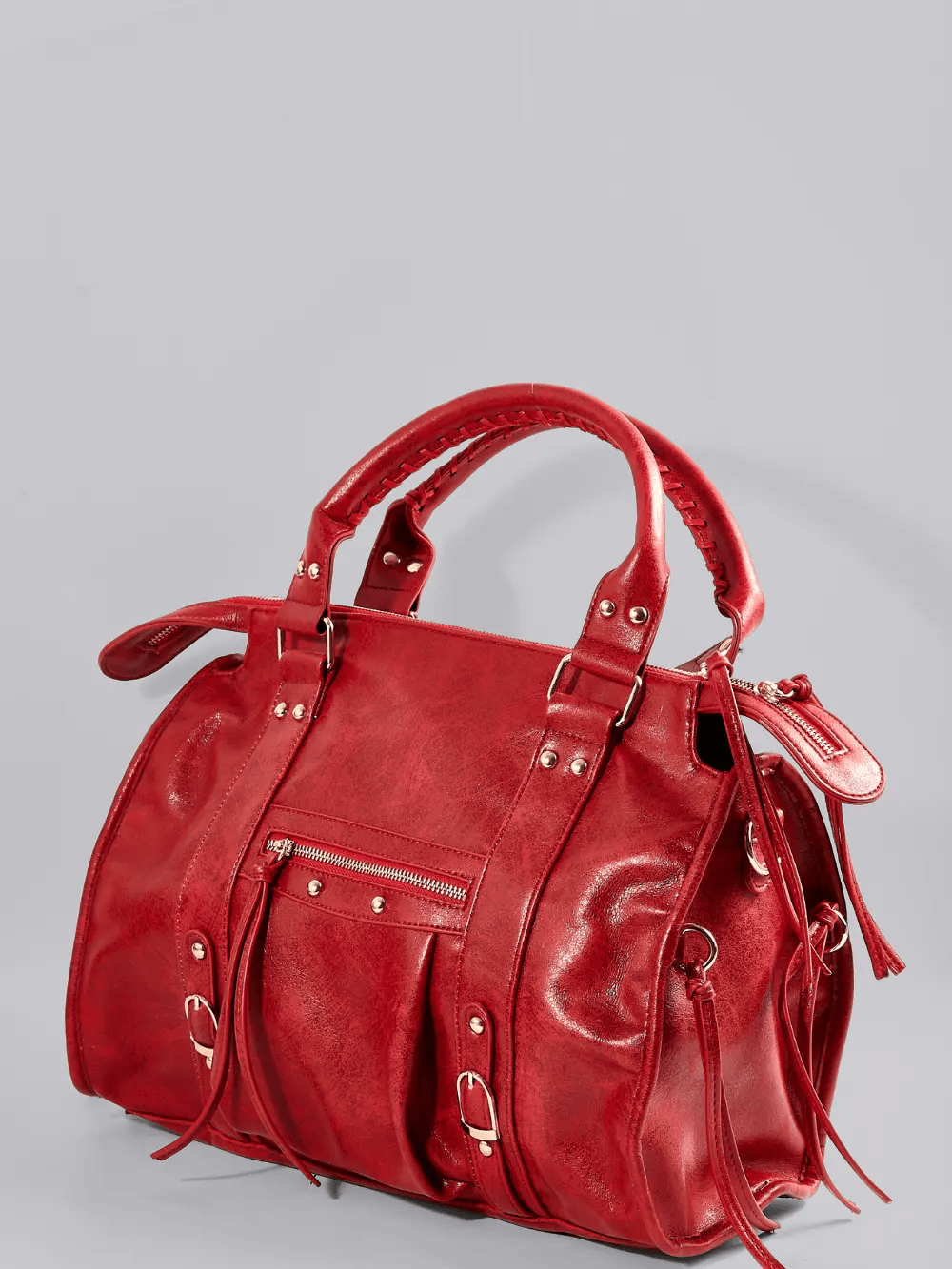 Structured Handbag, Firm Top Handle, Rigid Frame, Clean Geometric Shape