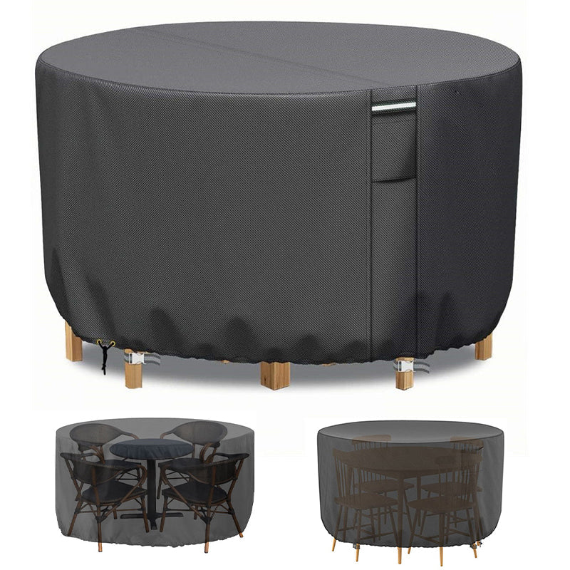 Housse ronde résistante aux UV pour meubles Vellor — Extérieur imperméable