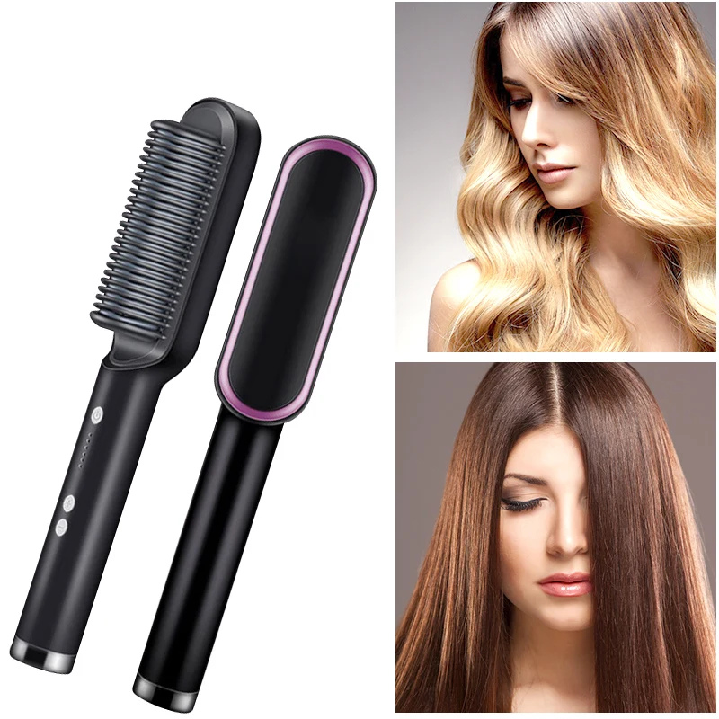 Rejuvabrush Hair Straightening Brush — Fast Styling Tool