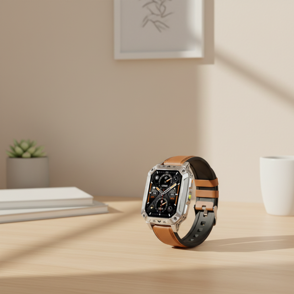 Voděodolné fitness chytré hodinky — AMOLED displej, nepřetržité sledování aktivity