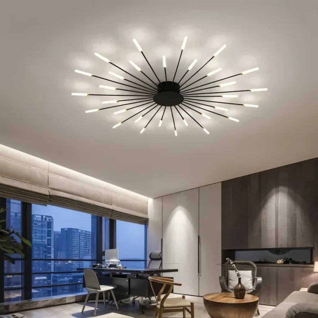 OrionSpiral Sleek Ceiling Light With Luxury LED For Living Room