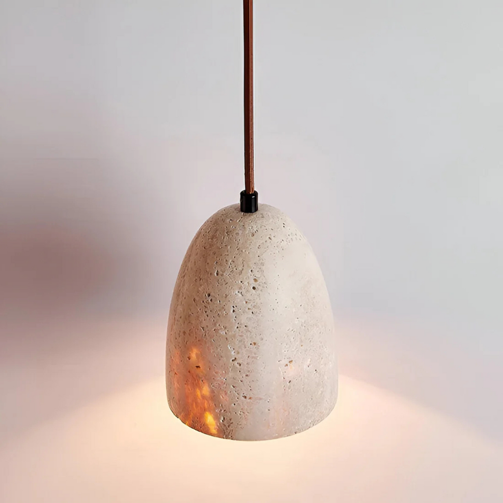Averin Travertine Retro Pendant Light For Dining Spaces