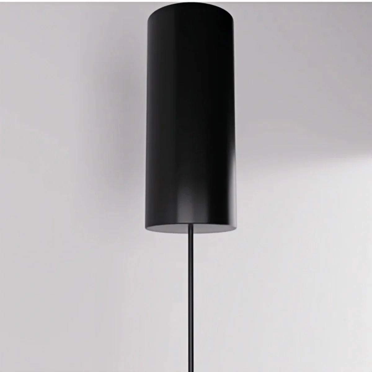 Minimalist Linear Pendant Light Black Metal Lamp for Bedroom - Flindria