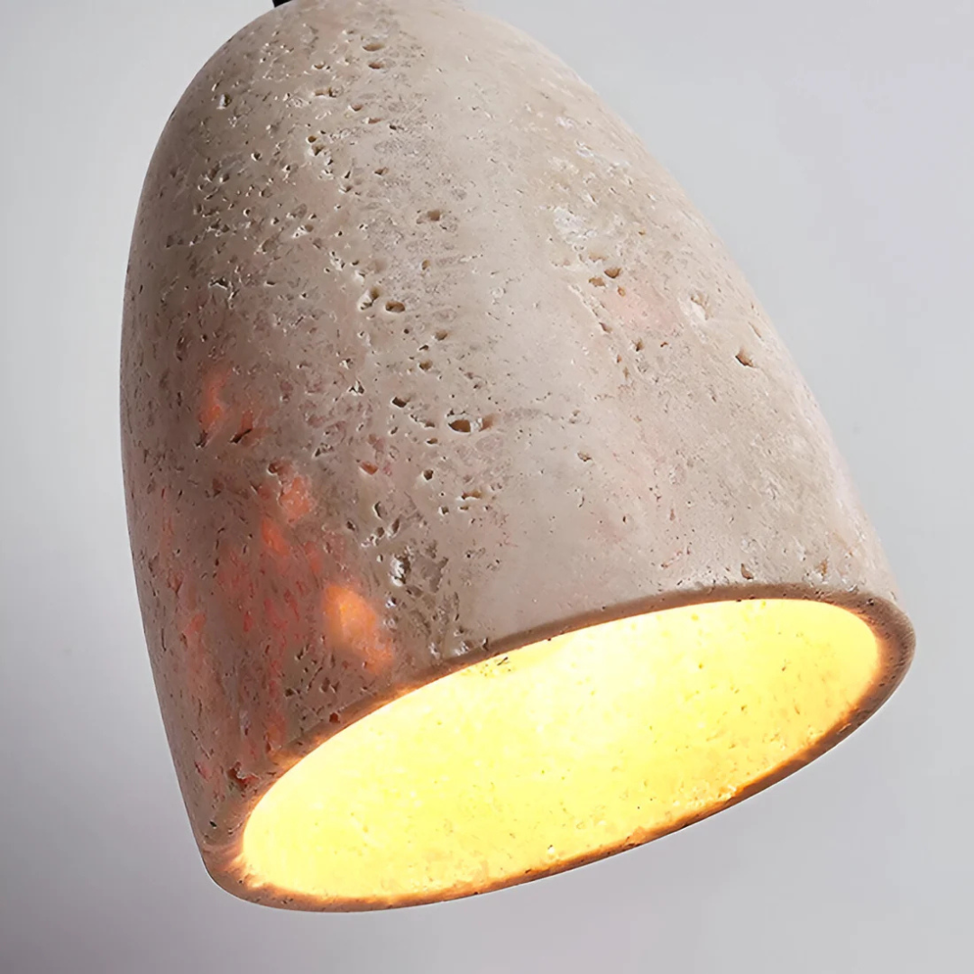 Averin Travertine Retro Pendant Light For Dining Spaces