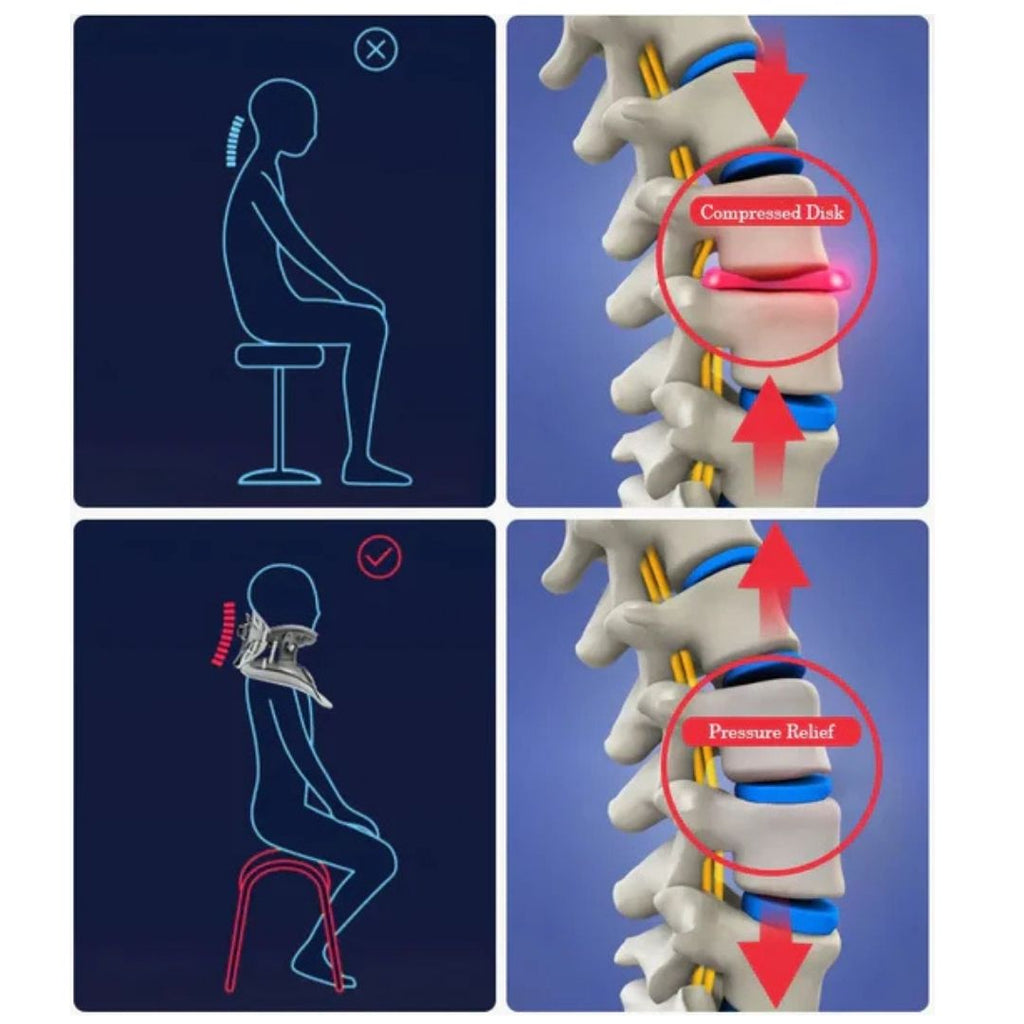 תומך צוואר מתכוונן AlignEase — התקן למתיחה ולשחרור לחץ באזור הצווארי