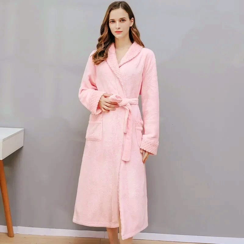 Luxury Unisex Winter Bathrobe — Warm, Comfortable Lounge Robe