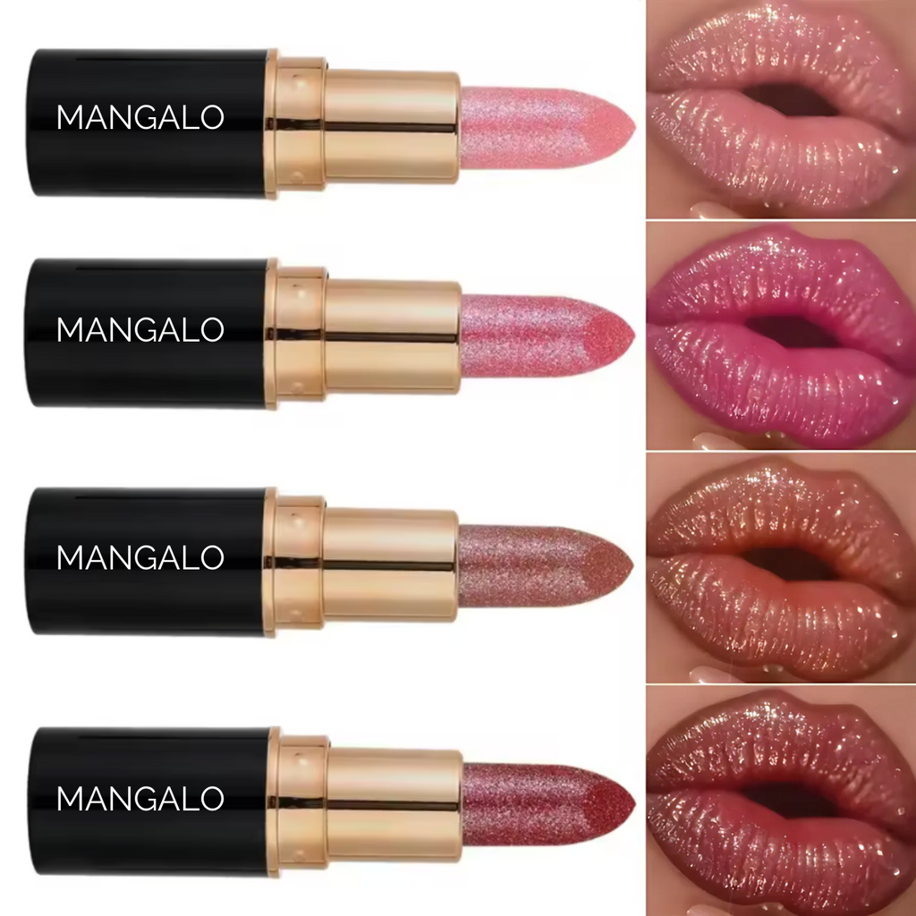 Labial de terciopelo con brillo de diamante Vrimlo — Cremoso, mate y con purpurina