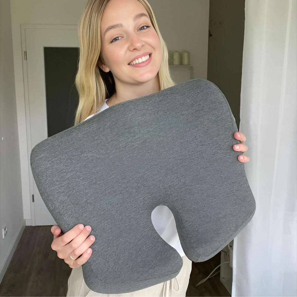 Coussins orthopédiques d’assise et de dossier ErgoEase — Design ergonomique, profil lombaire profilé