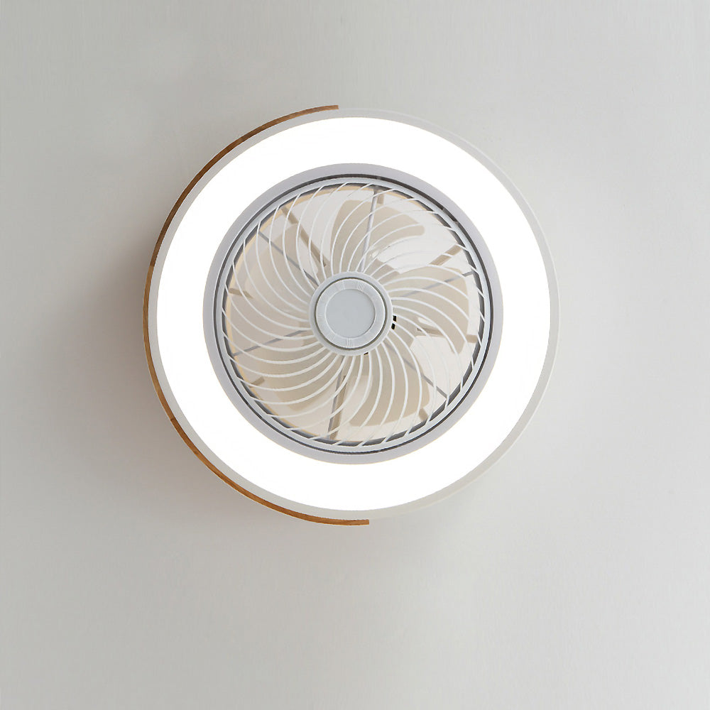 Moderne Holzdeckenventilatoren mit energiesparender LED-Beleuchtung