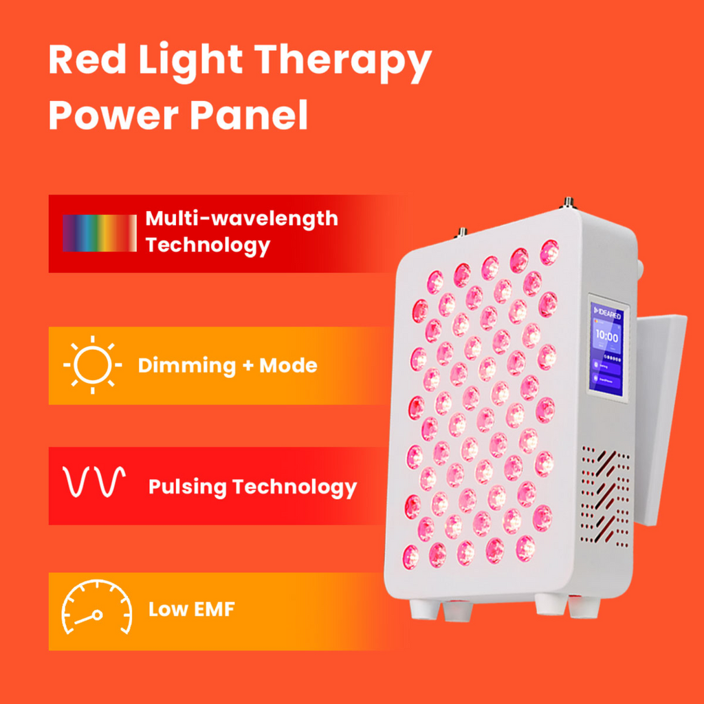 Red Light Therapy Tabletop Panel — Multi-Wavelength, Dimming, Pulsing