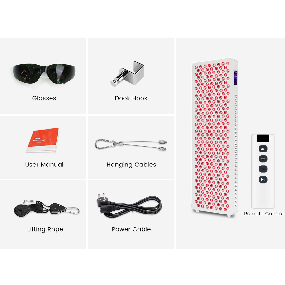 Full Body Red Light Therapy Panel — Dimming & Pulse Modes