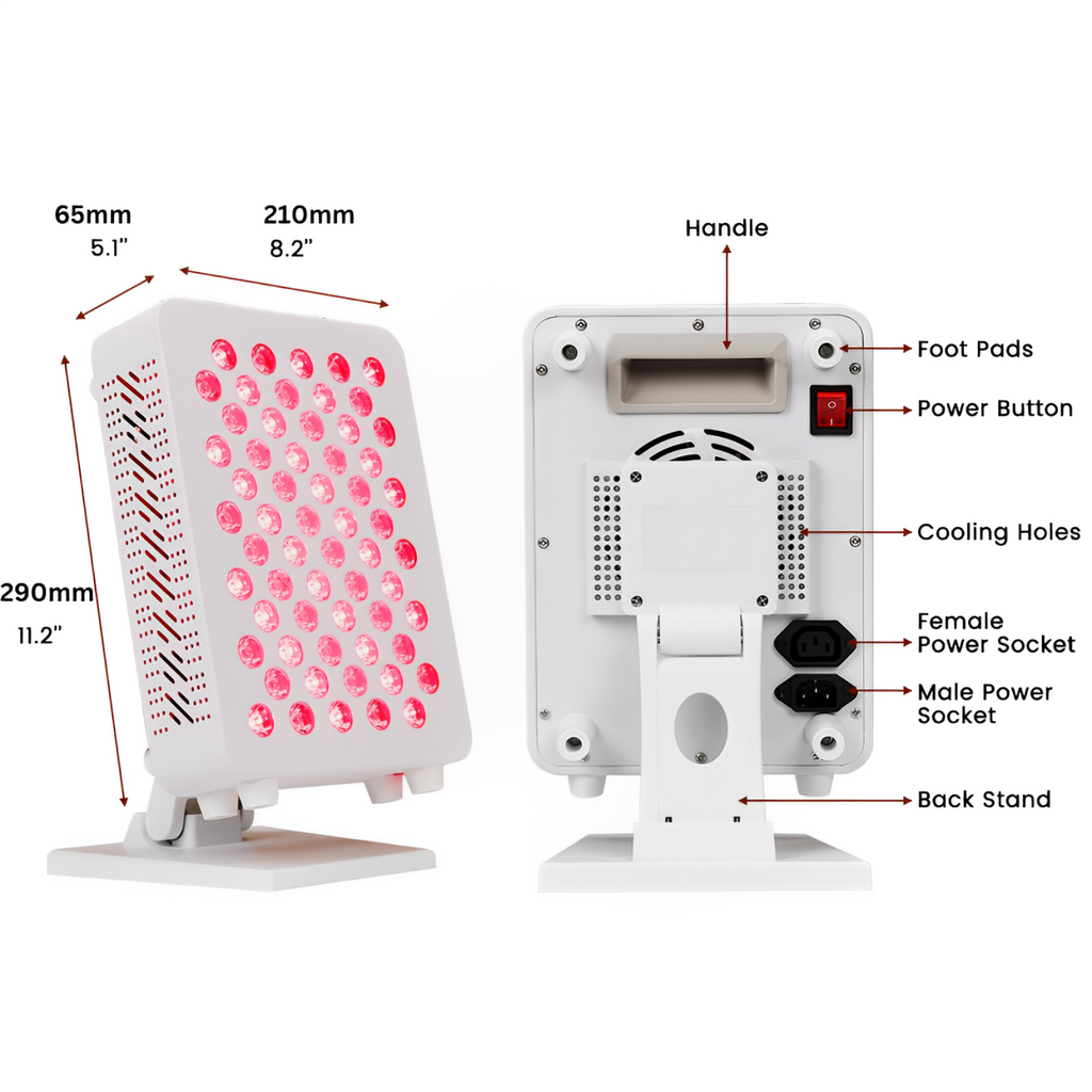 Red Light Therapy Tabletop Panel — Multi-Wavelength, Dimming, Pulsing
