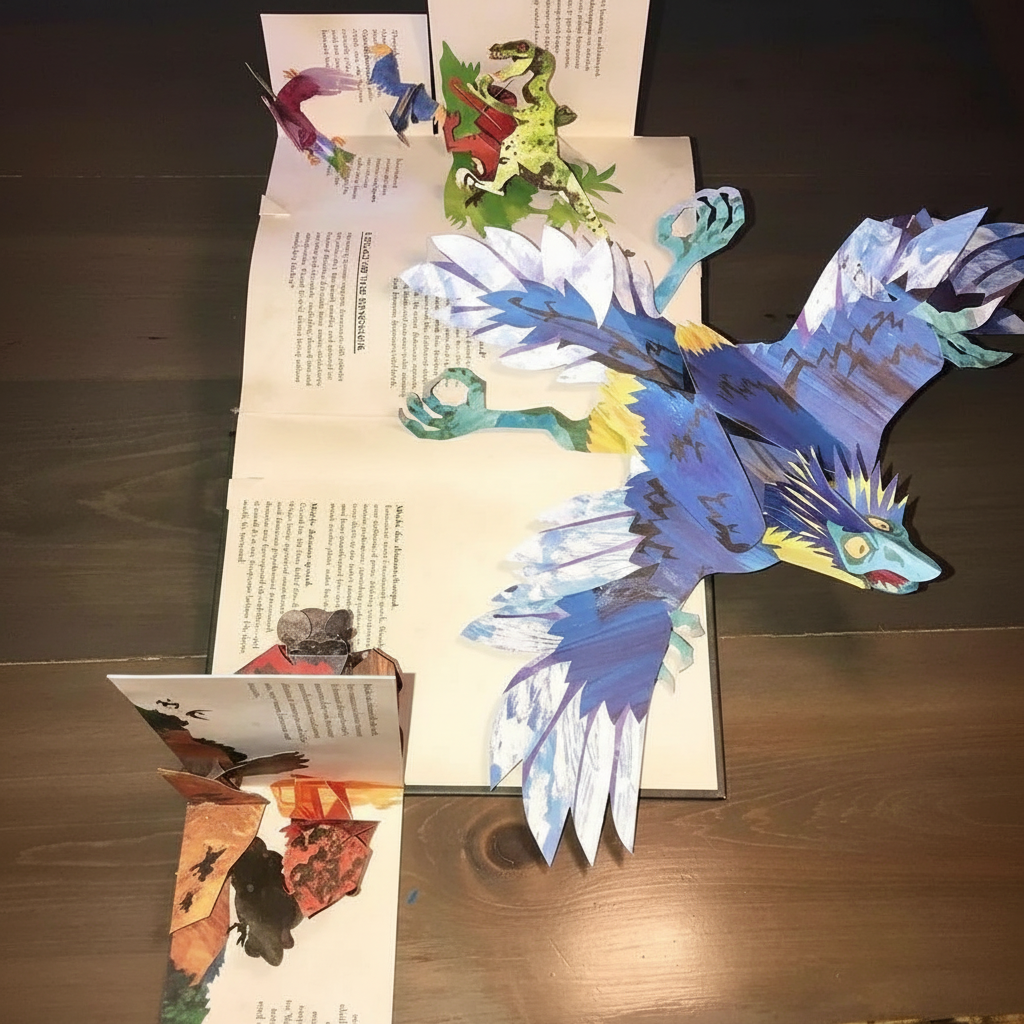 3D Pop-Up Dinosaur Book – Interactive Prehistoric Kids & Adults | Filindra