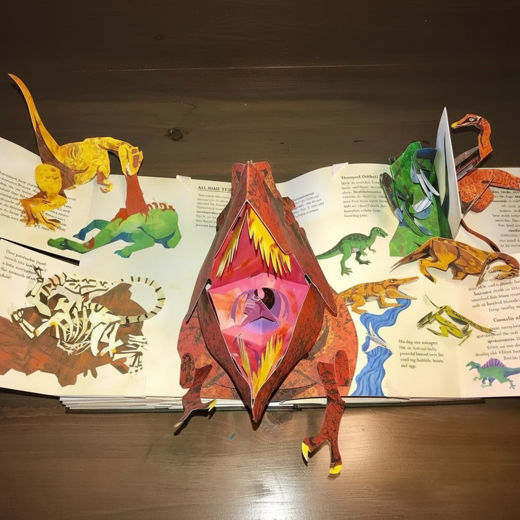 3D Pop-Up Dinosaur Book – Interactive Prehistoric Kids & Adults | Filindra