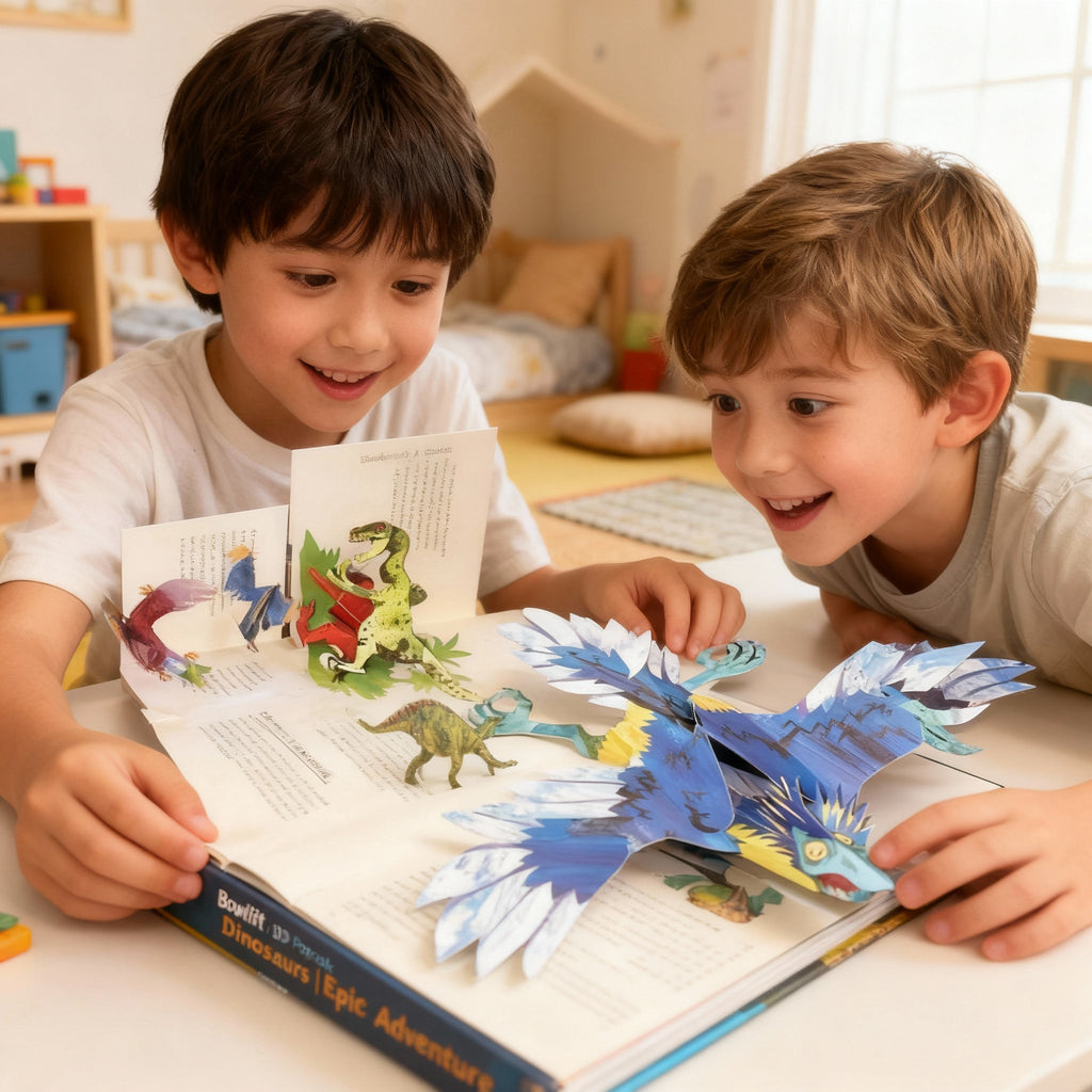 3D Pop-Up Dinosaur Book – Interactive Prehistoric Kids & Adults | Filindra