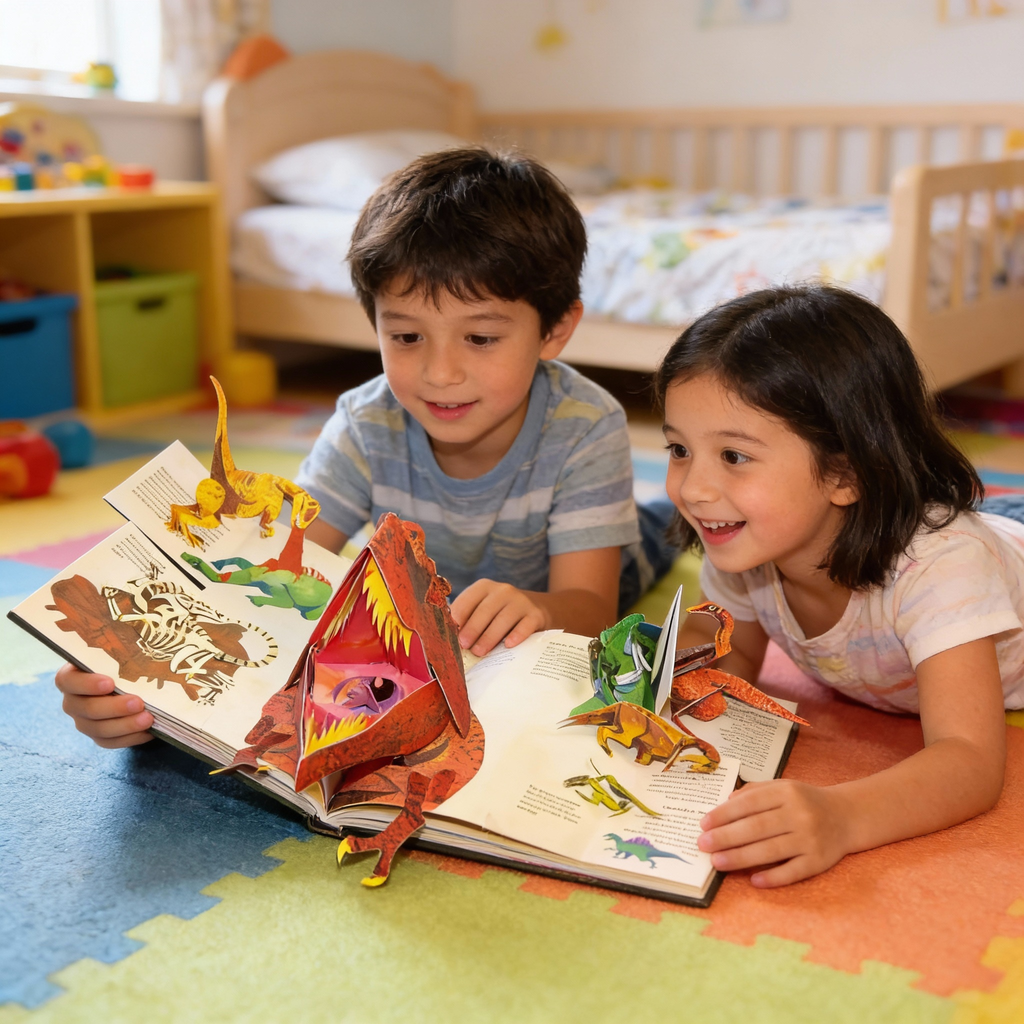 3D Pop-Up Dinosaur Book – Interactive Prehistoric Kids & Adults | Filindra