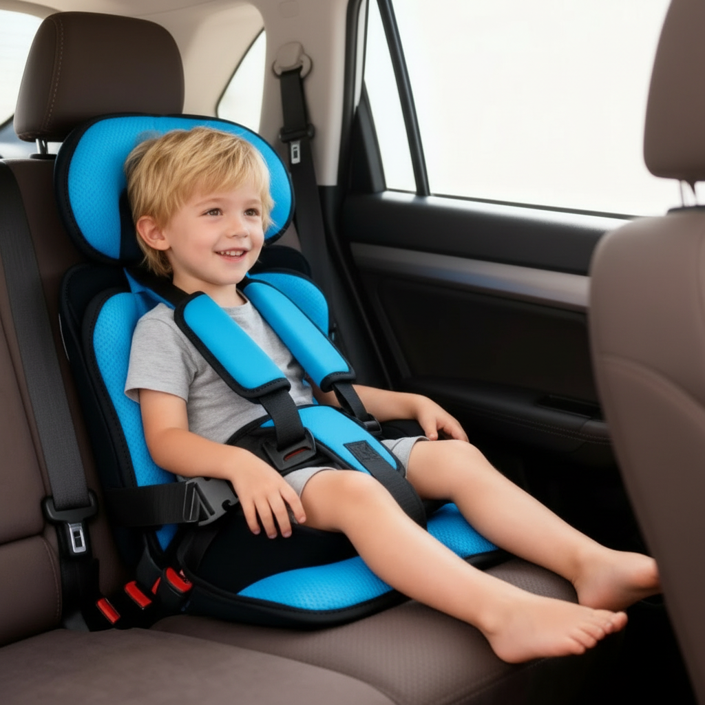 Portable Child Car Booster Seat – Foldable Compact & Travel Safety | Filindra