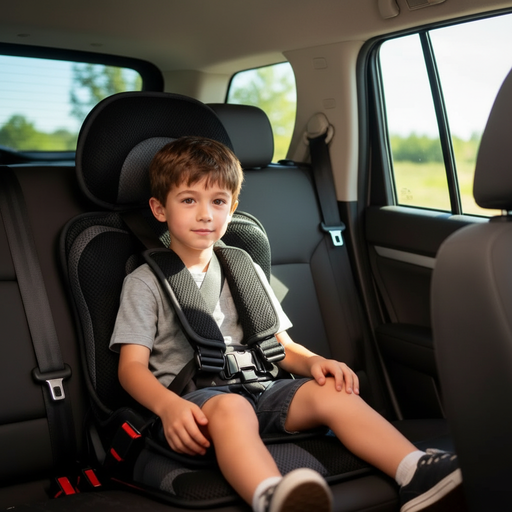 Portable Child Car Booster Seat – Foldable Compact & Travel Safety | Filindra