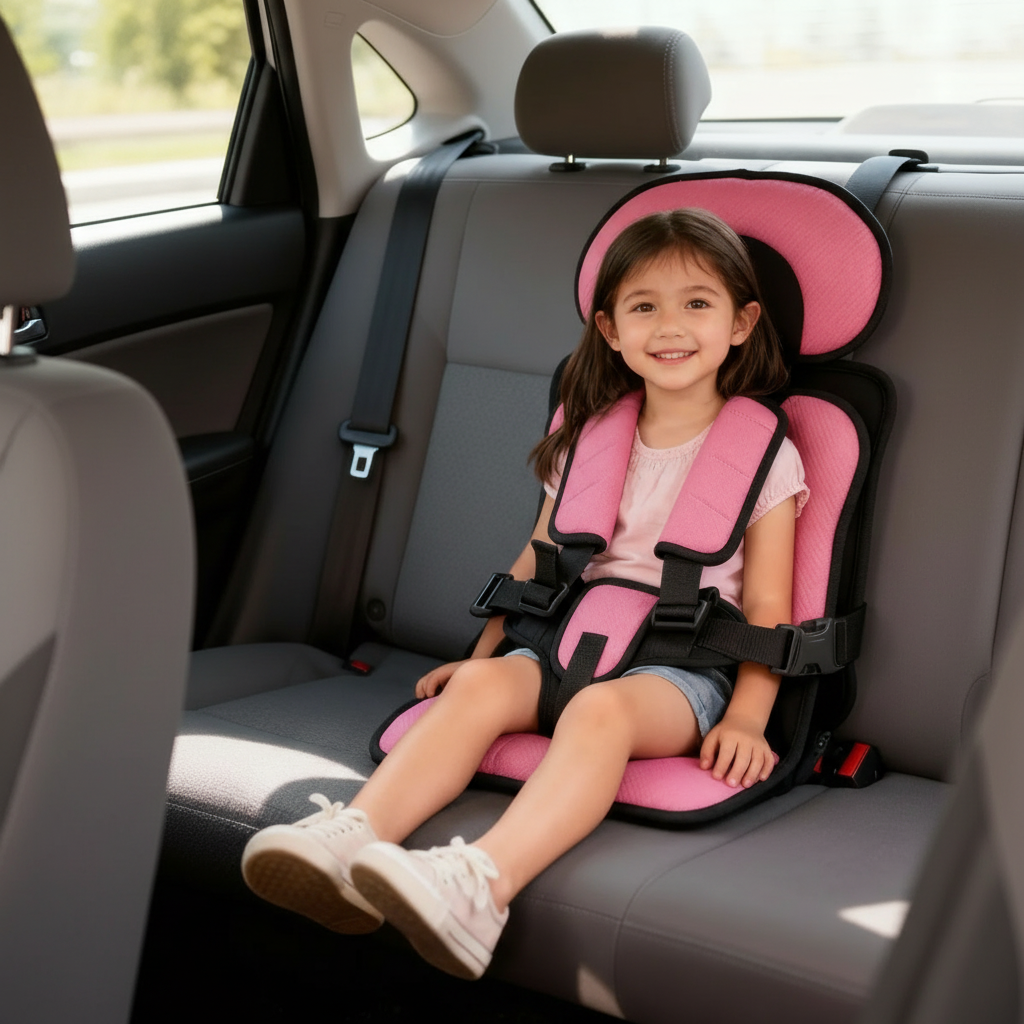 Portable Child Car Booster Seat – Foldable Compact & Travel Safety | Filindra