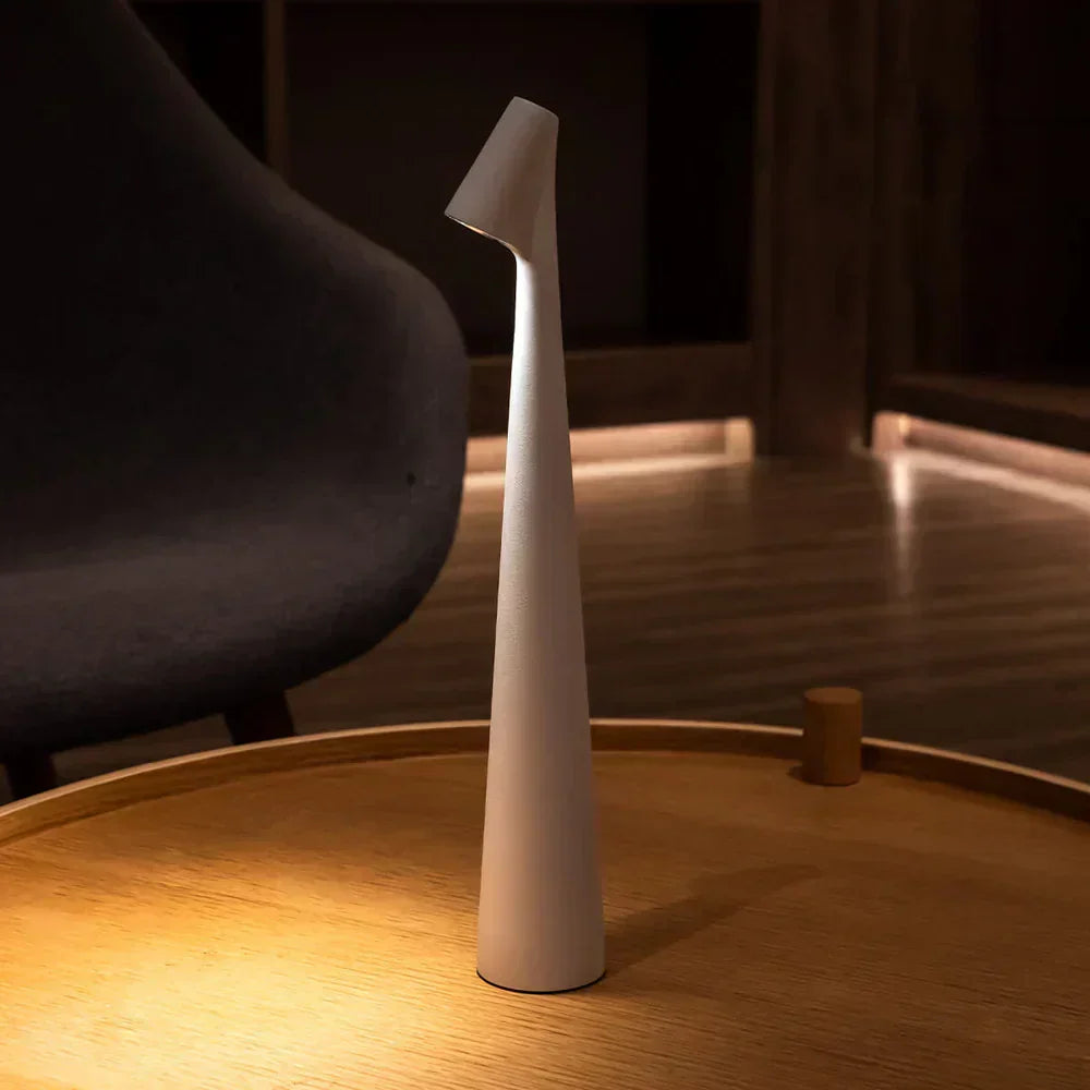 LumaNord Cordless LED Table Lamp — Touch-Controlled Brightness, Soft Ambient Light