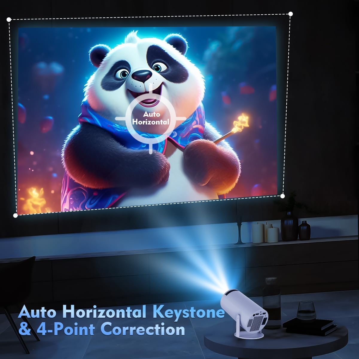 LumaPulse Mini 4K Portable Projector For Home Theater