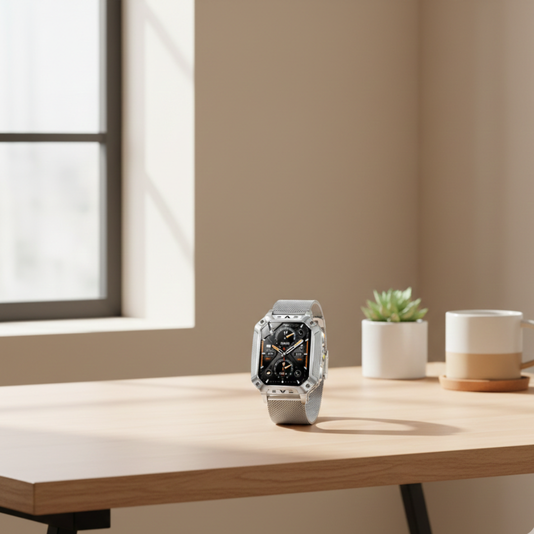 Voděodolné fitness chytré hodinky — AMOLED displej, nepřetržité sledování aktivity