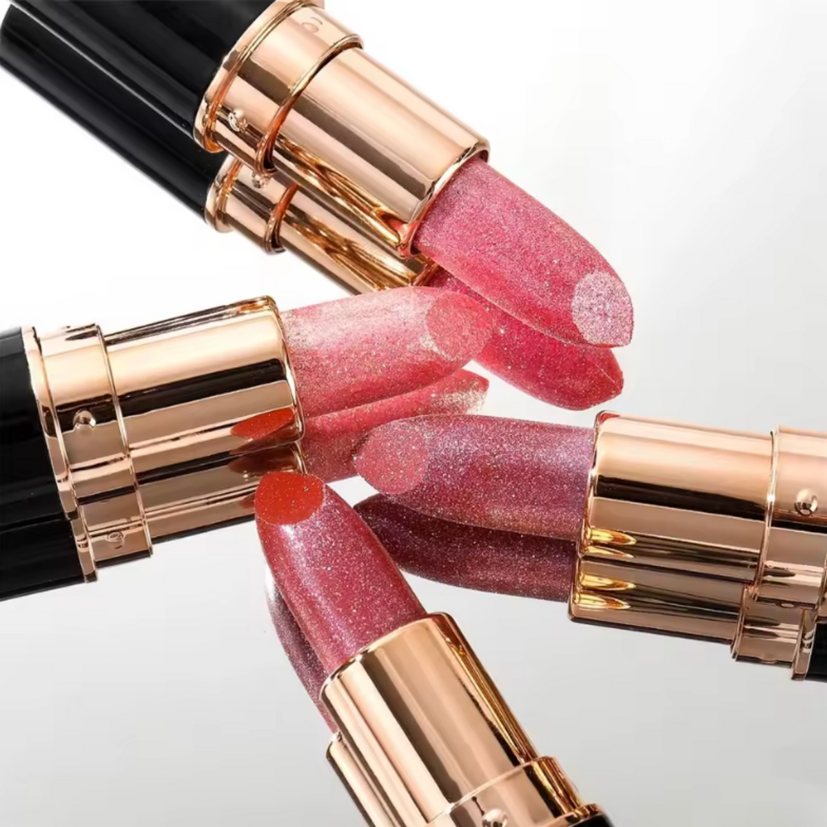 Labial de terciopelo con brillo de diamante Vrimlo — Cremoso, mate y con purpurina