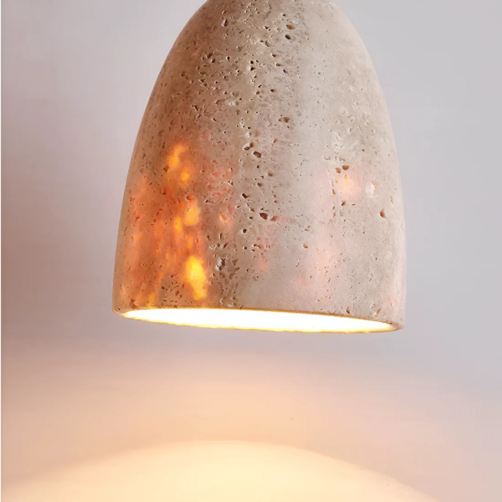 Averin Travertine Retro Pendant Light For Dining Spaces