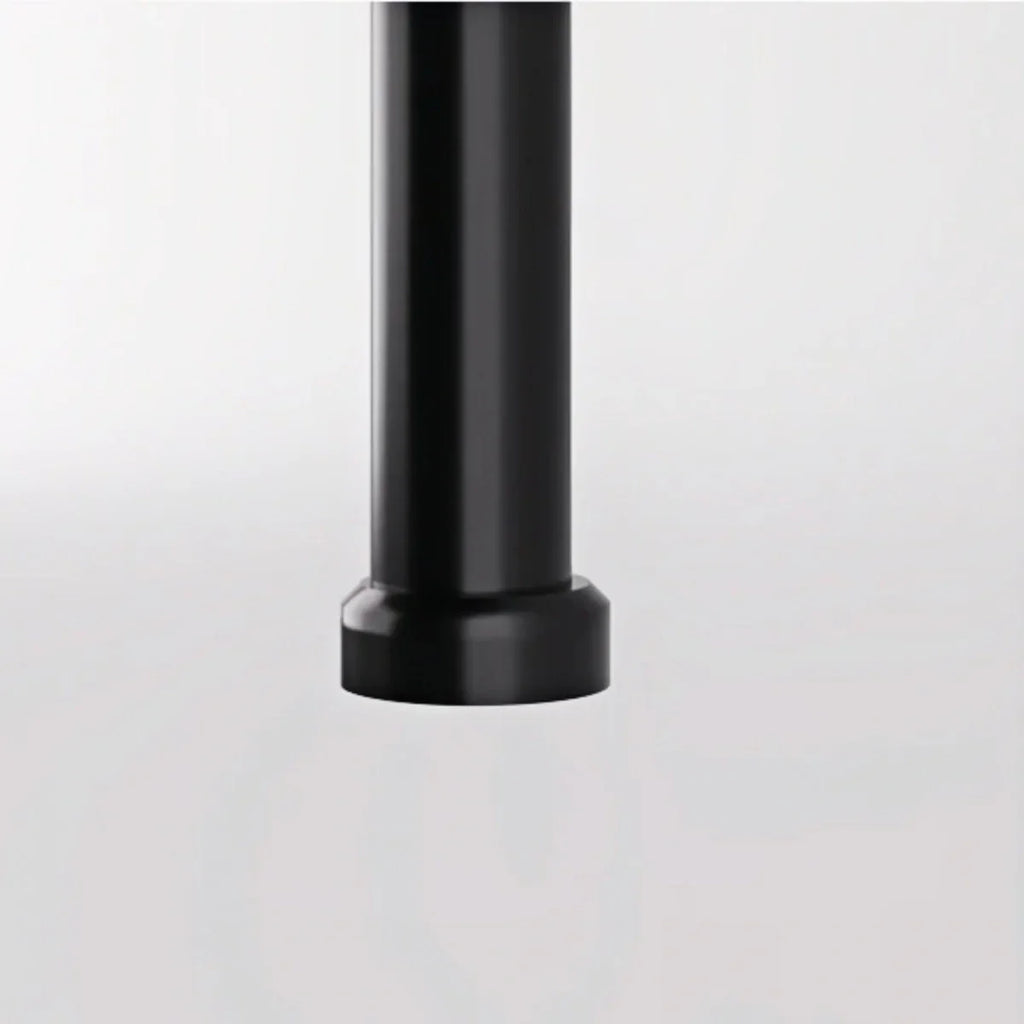 Minimalist Linear Pendant Light Black Metal Lamp for Bedroom - Flindria