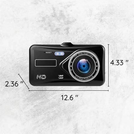 Bezdrátová duální autokamera — přední a zadní video v rozlišení 1080p, 4palcový LCD displej
