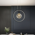 Kirra Schwarze Matte Glas Globe Pendelleuchte für moderne Flure