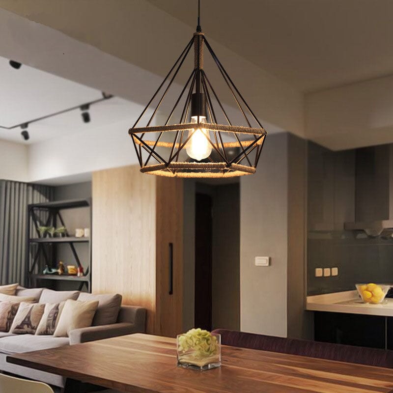 Auriel Twine Lamp Handcrafted With Nordic Vintage Vibe For Cozy Rooms