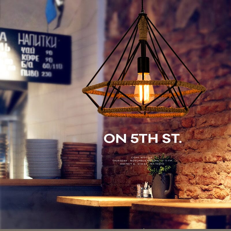 Auriel Twine Lamp Handcrafted With Nordic Vintage Vibe For Cozy Rooms