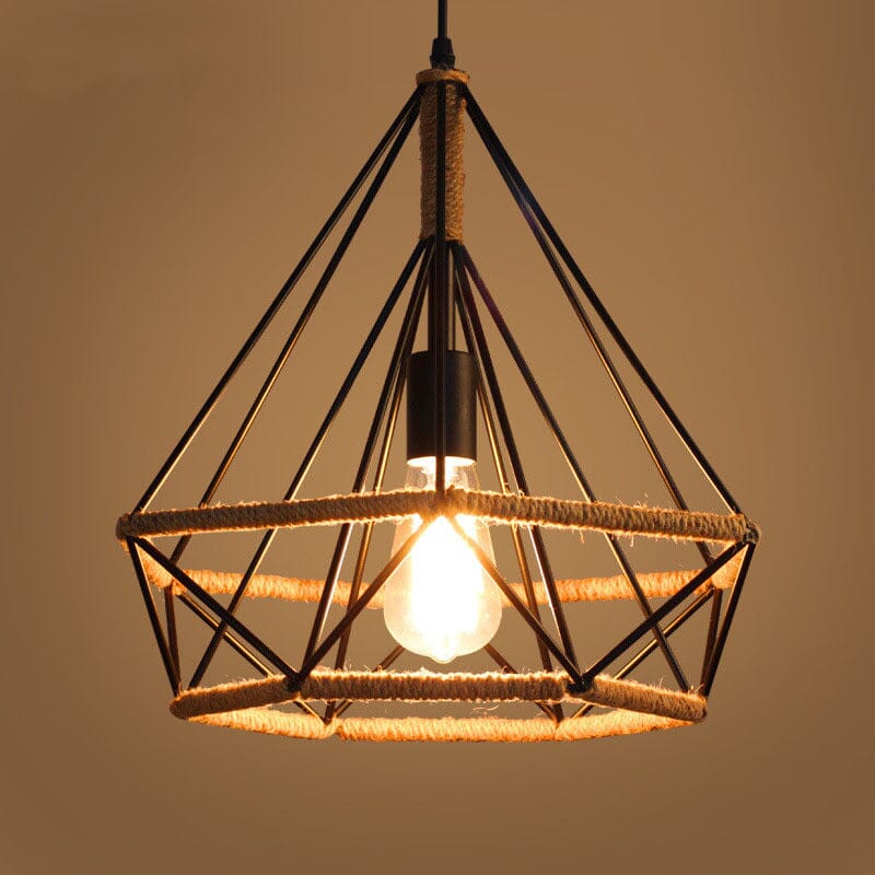 Auriel Twine Lamp Handcrafted With Nordic Vintage Vibe For Cozy Rooms
